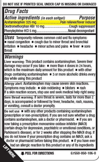 Df1 (01b Lbl (df1) Non Drowsy Daytime Cold Flu Relief 50softgels)